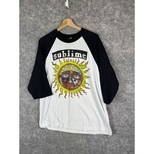 Vintage Sublime Tshirt Mens XL 90s Skunk Records Long Beach California Rock Band